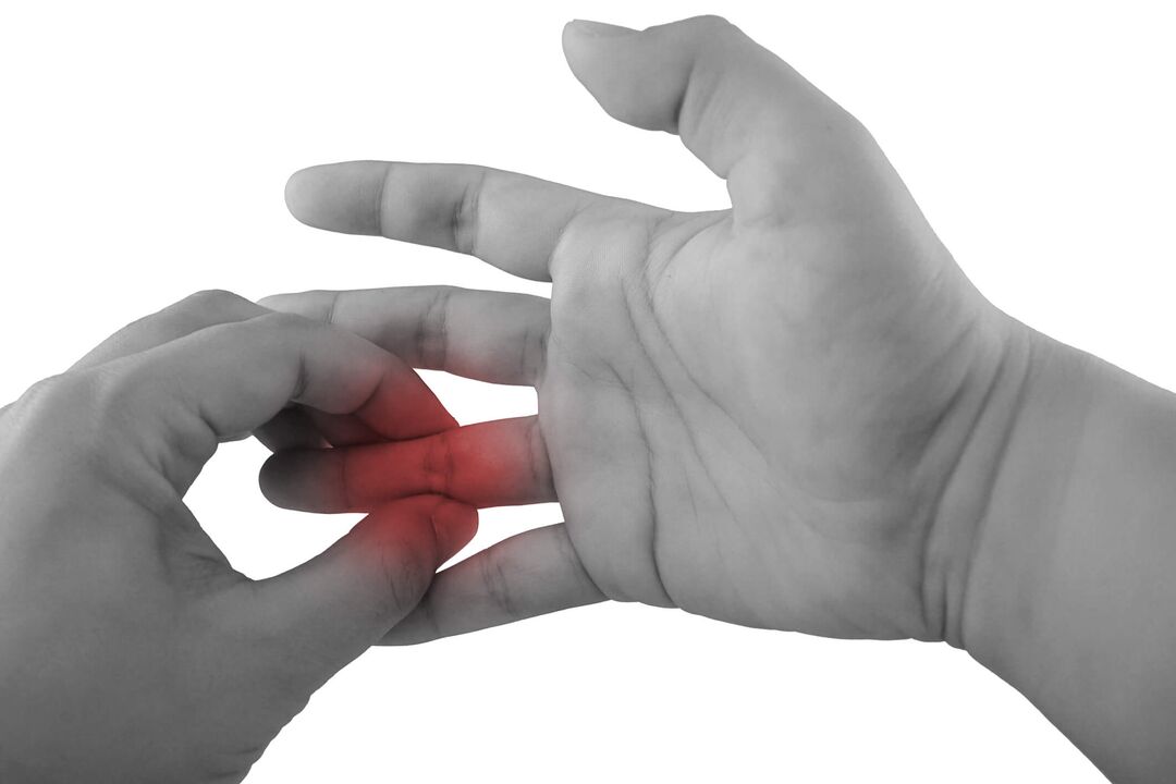 inflammation in finger joints as a cause of pain